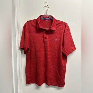 Attack Life by Greg Norman Men's Red Polo Shirt